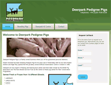 Tablet Screenshot of deerpark-pigs.com